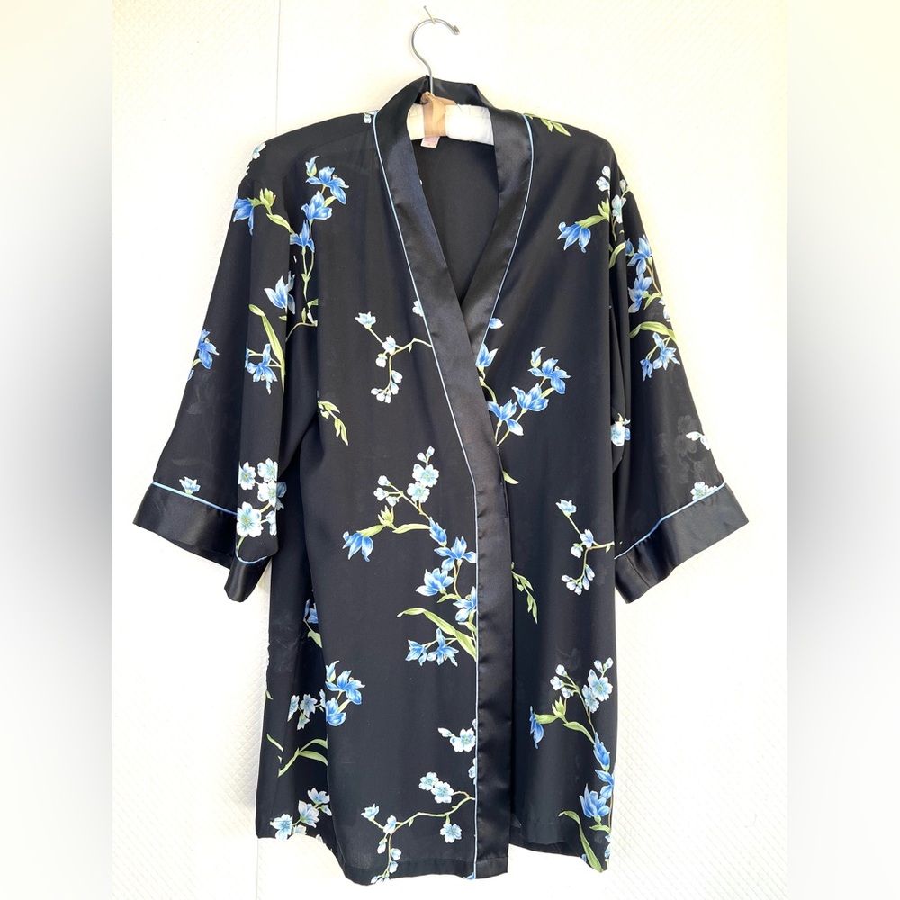 Vintage Oscar de la Renta Robe Womens Small Floral